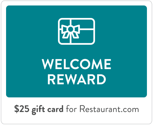 $25 gift card for Restaurant.com
