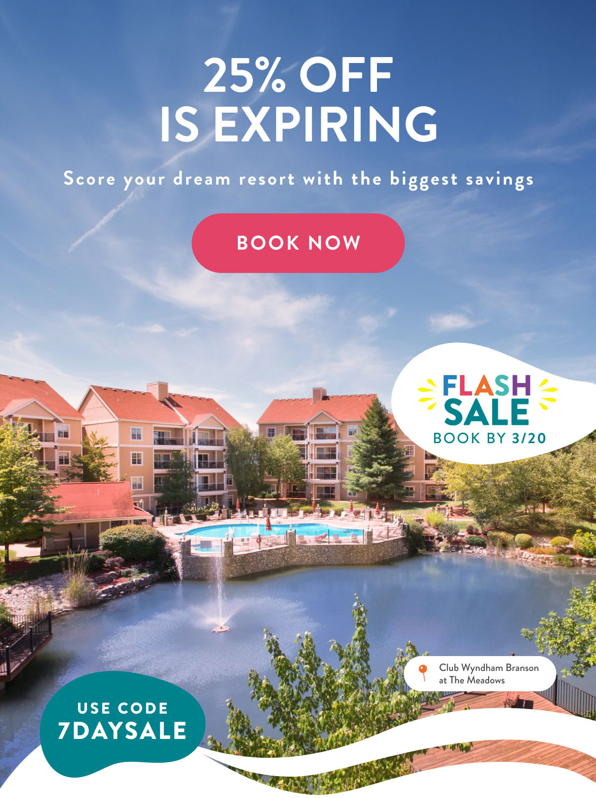 25% OFF IS EXPIRING | Score your dream resort with the biggest savings | BOOK NOW