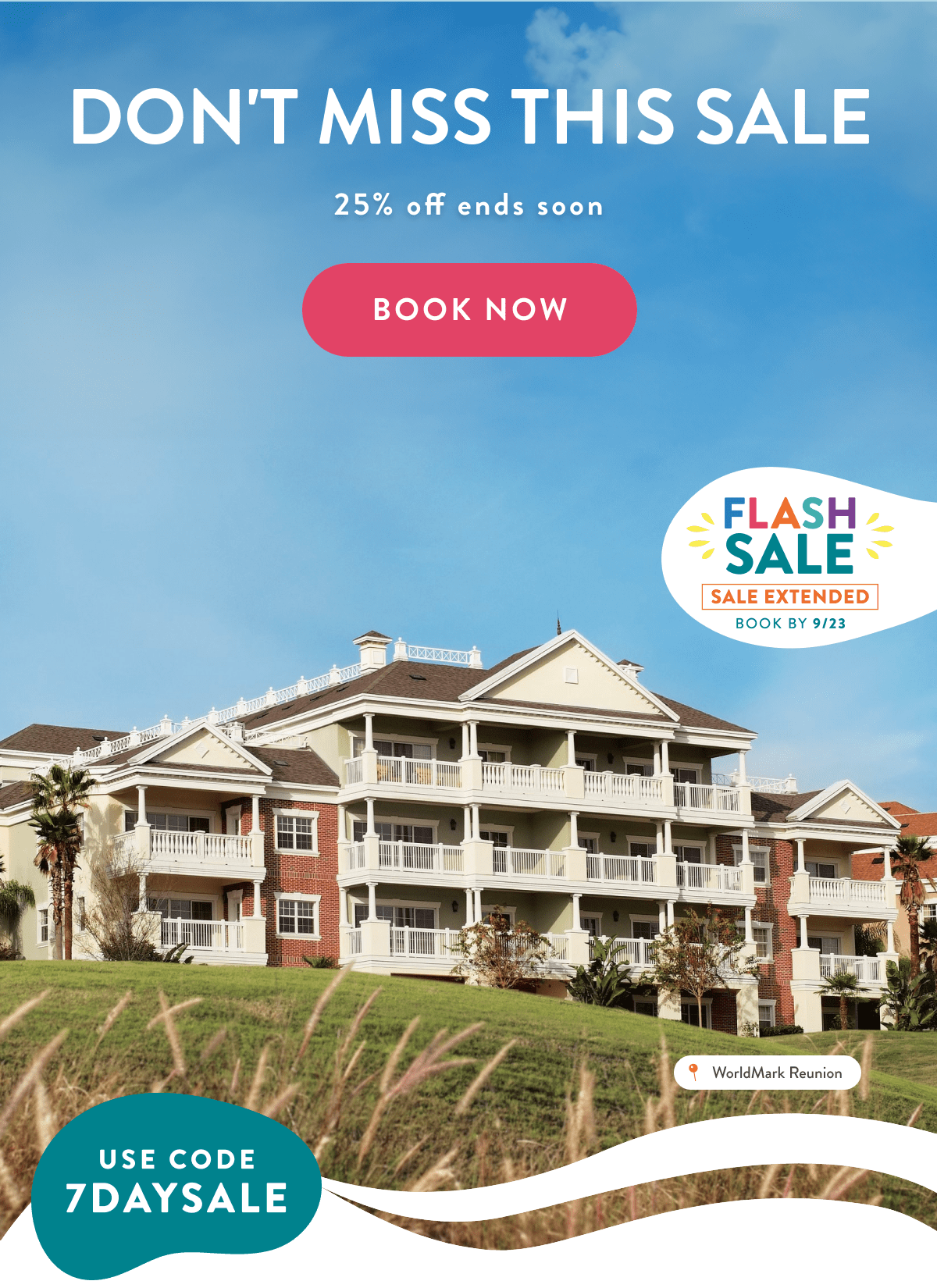 DON'T MISS THIS SALE | 25% off ends soon | BOOK NOW